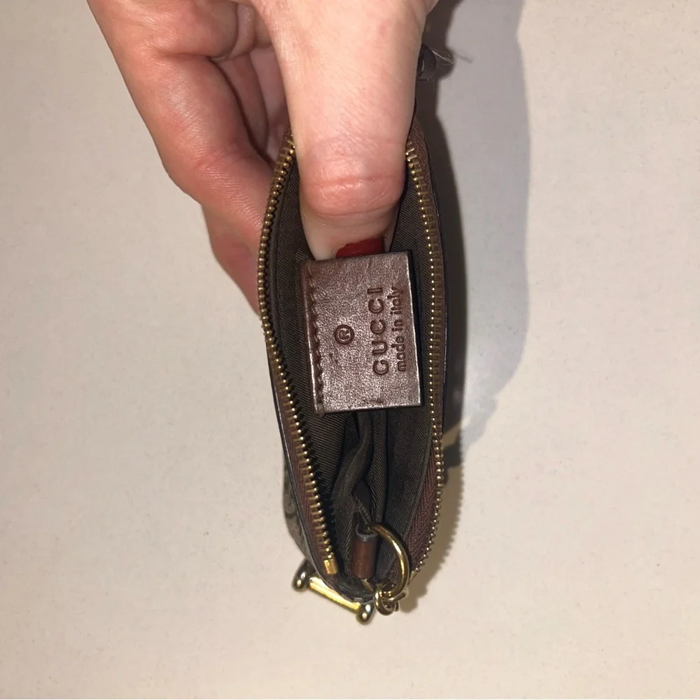 Gucci Beige and Brown Key & Card Holder - Picture 5 of 11